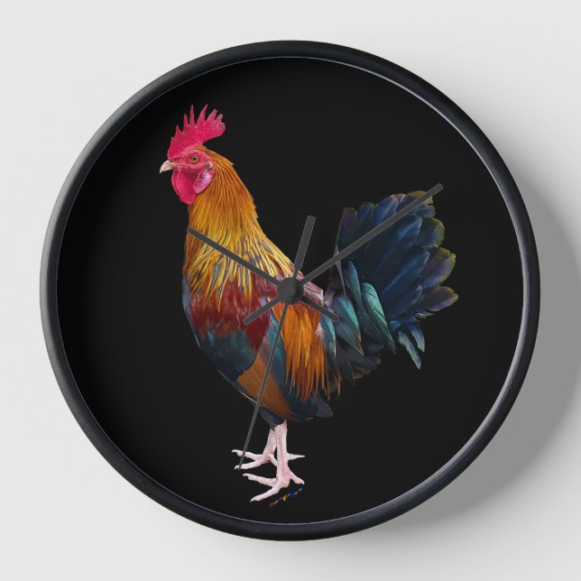 Key West - Sinti und Roma Rooster Uhr (Vorderseite)