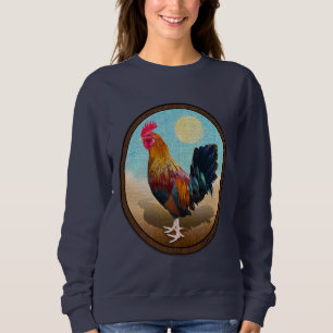 Key West - Sinti und Roma Rooster Vintag Oval Sweatshirt