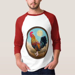 Key West - Sinti und Roma Rooster Vintag Oval T-Shirt