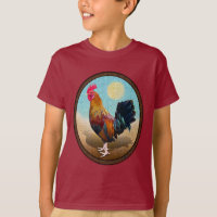 Key West - Sinti und Roma Rooster Vintag Oval