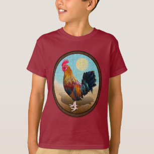 Key West - Sinti und Roma Rooster Vintag Oval T-Shirt