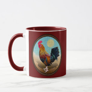 Key West - Sinti und Roma Rooster Vintag Oval Tasse