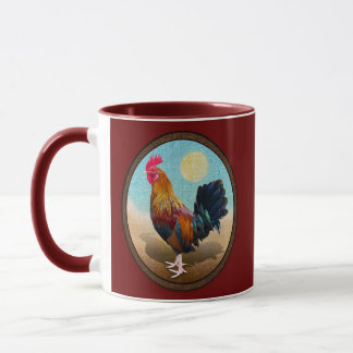 Key West - Sinti und Roma Rooster Vintag Oval Tasse