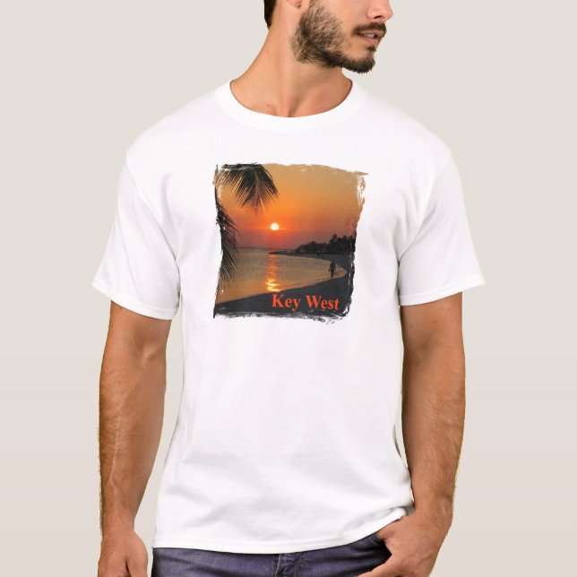 Key West-Sonnenuntergang T-Shirt (Vorderseite)