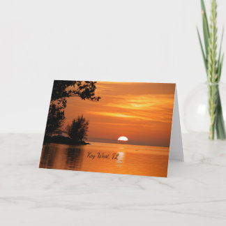 Key West, Sonnenuntergang von Florida, Karte