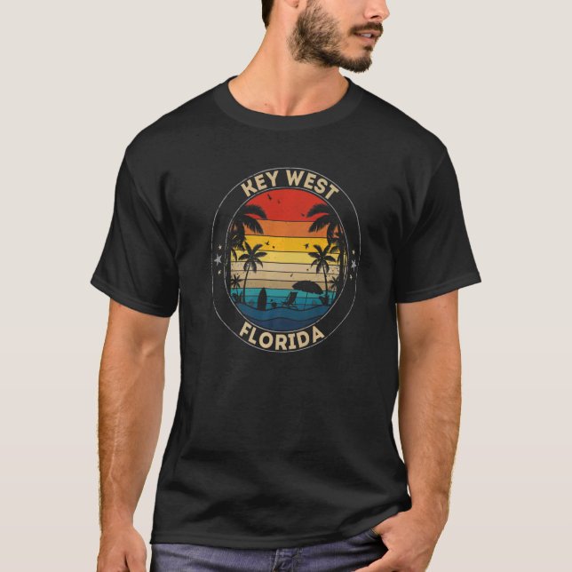 Key West Souvenir Florida Erinnerung T-Shirt (Vorderseite)