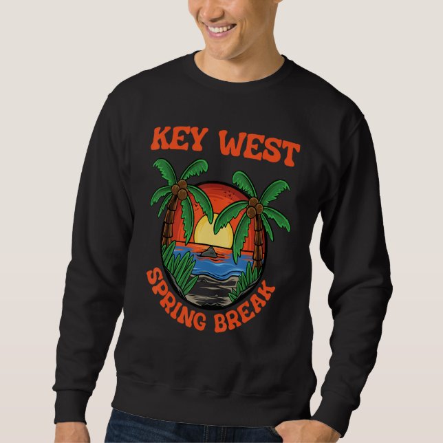 Key West Spring Break School Vacation Beach Trip C Sweatshirt (Vorderseite)