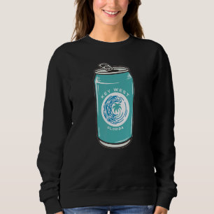 Key West Strand Florida Fl Bierdose Limonadendose Sweatshirt