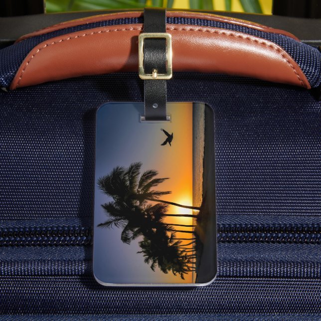 Key West Sunrise Luggage Tag Gepäckanhänger (Vorderseite Insitu 2)