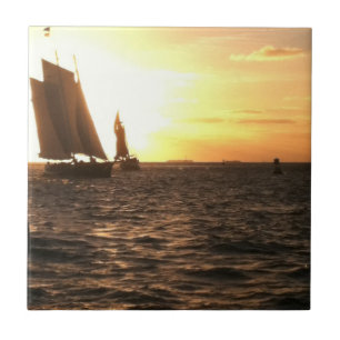 Key West Sunset Foto Tile Fliese