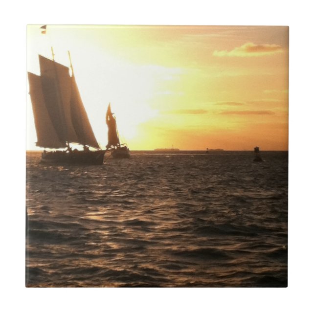 Key West Sunset Foto Tile Fliese (Vorderseite)