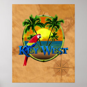 Key West Sunset Poster