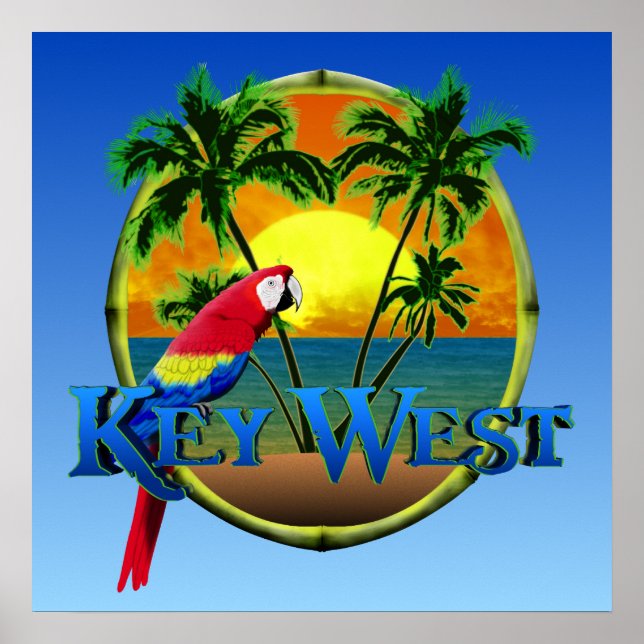 Key West Sunset Poster (Vorne)
