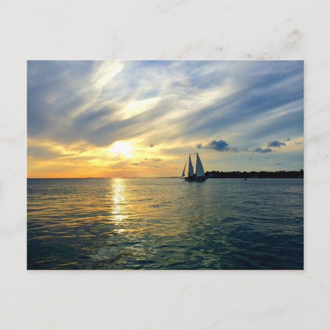 Key West Sunset Postkarte (Vorderseite)