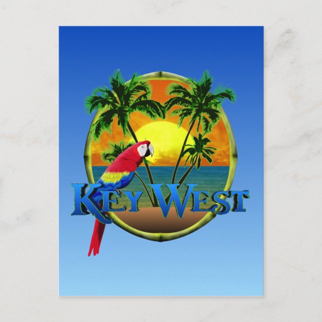 Key West Sunset Postkarte (Vorderseite)