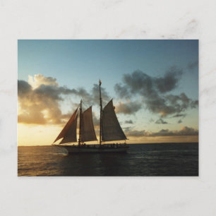Key West Sunset Sail Foto Postkarte