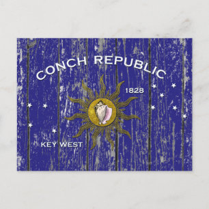 Key West Vintage Weathered Postkarte