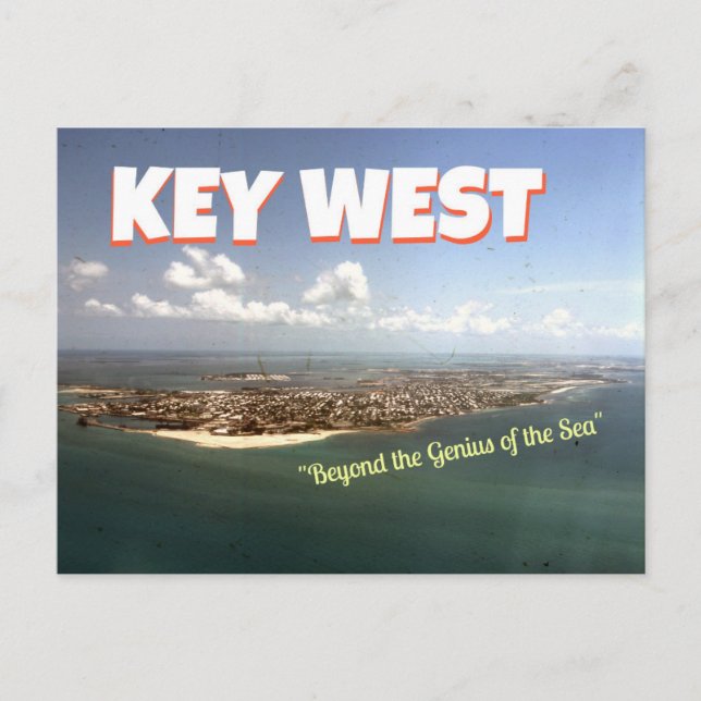 Key West Wallace Stevens-themed Postcard Postkarte (Vorderseite)