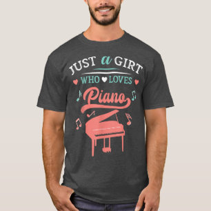 Keyboard-Komponist I Liebe Piano Herzmusik Daughte T-Shirt
