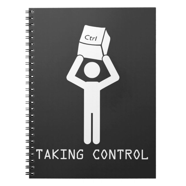 Keyboard-Kontrolle-Programmierer Computerwissensch Notizblock (Vorderseite)