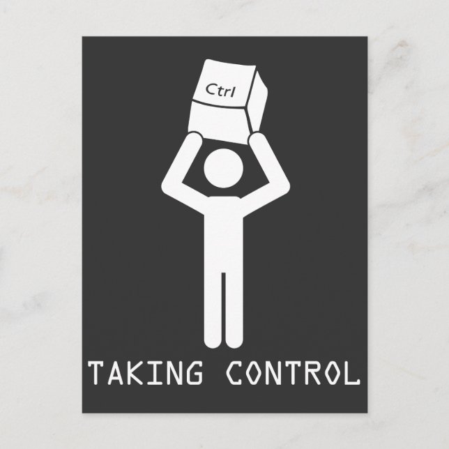 Keyboard-Kontrolle-Programmierer Computerwissensch Postkarte (Vorderseite)