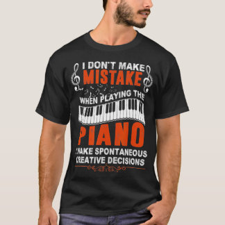 Keyboard Pianist gibt Musiker Klaviergeschenk T-Shirt