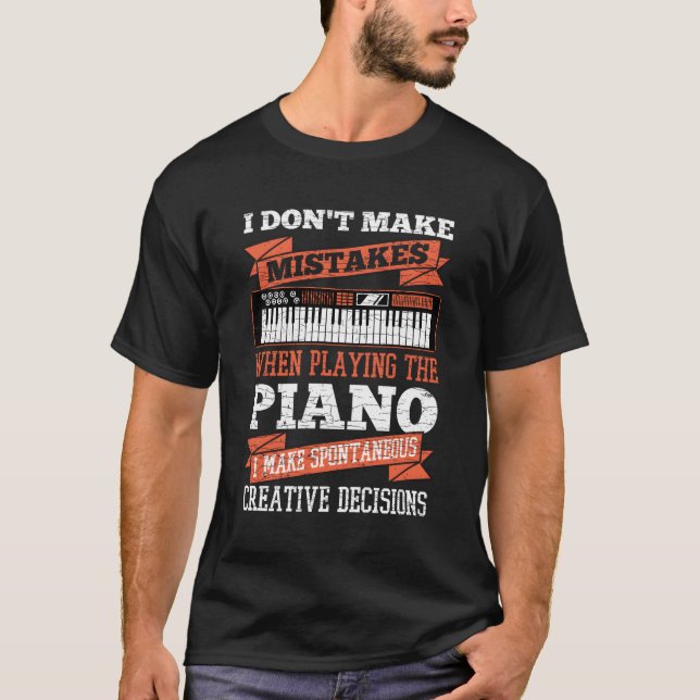 Keyboard Piano Pianist T-Shirt (Vorderseite)
