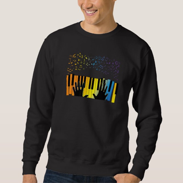 Keyboard Piano Player  Musician Keyboardist Gag Ou Sweatshirt (Vorderseite)