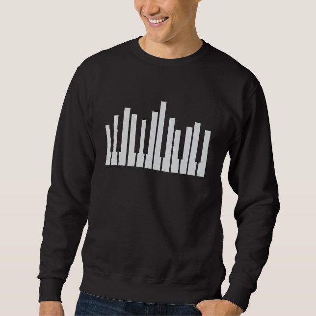 Keyboard-Piano-Tastenkombinationen für Musikanwend Sweatshirt (Vorderseite)