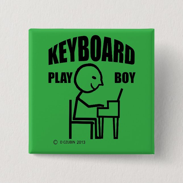 Keyboard Play Boy Button (Vorderseite)