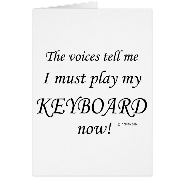 Keyboard-Stimmen müssen spielen (Vorne)