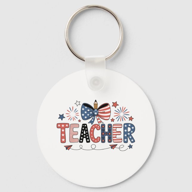 Keychain- America 250th Anniversary  Patriotic Schlüsselanhänger (Vorderseite)