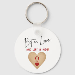 Keychain - Bet on Love, Casino Bachelorette Schlüsselanhänger