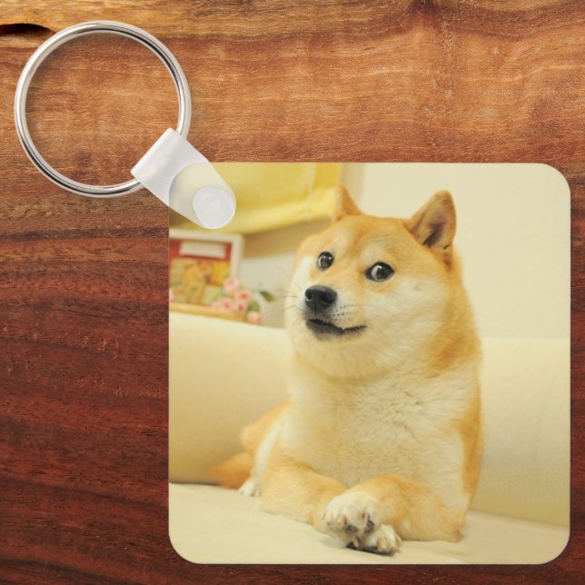 Keychain Doge Dog Me Double Sided Schlüsselanhänger (Vorderseite)