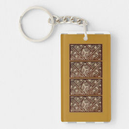 Keychain Fob with design form Papua New Guinea Schlüsselanhänger