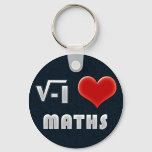 Keychain I LOVE MATHS Schlüsselanhänger