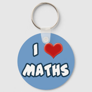 Keychain I LOVE MATHS Schlüsselanhänger