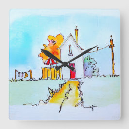 Keychain Quadratische Wanduhr