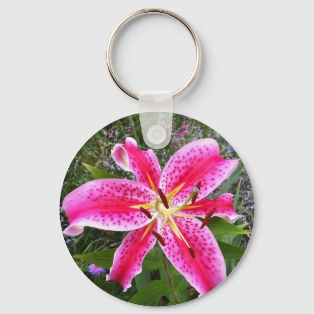 Keychain - Stargazer Lily Schlüsselanhänger (Vorderseite)