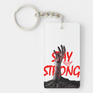 Keychain : Stay Strong Motivational Quote Design Schlüsselanhänger