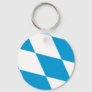 Keychain with Flag of Bavaria, Germany Schlüsselanhänger