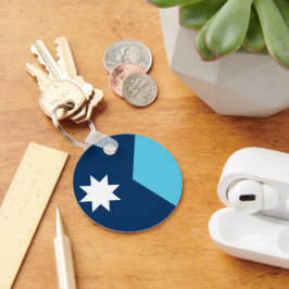 Keychain with Flag of Minnesota, USA Schlüsselanhänger