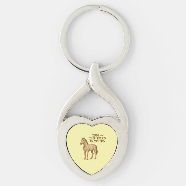 Keychain with horse schlüsselanhänger (Vorderseite)