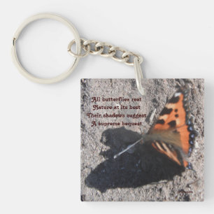 Keychian All Butterfets Erholung Gedicht von Ladee Schlüsselanhänger