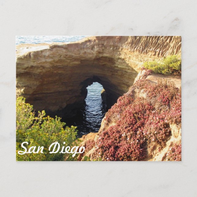 Keyhole bei Sunset Cliffs Postkarte (Vorderseite)