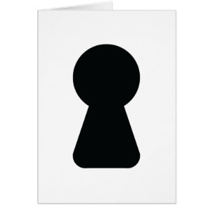 KEYHOLE GREETING CARD
