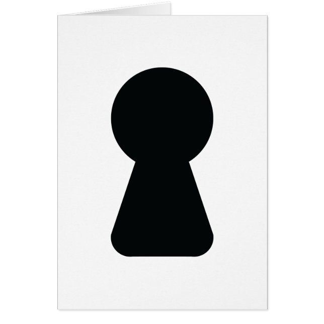 KEYHOLE GREETING CARD (Vorne)