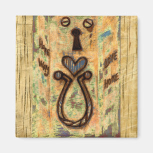 Keyhole & Herz Magnet