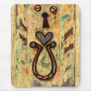 Keyhole & Herz Mousepad