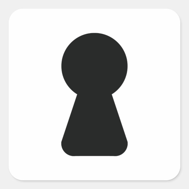 KEYHOLE QUADRATISCHER AUFKLEBER (Vorderseite)